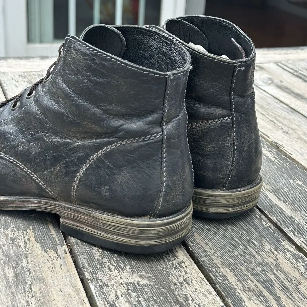 Bed Stu Curtis II Distressed Leather Chukka Boots Mens US 12 EU 45 Lace up